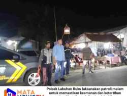 Patroli Malam Polsek Labuhan Ruku Pastikan Keamanan di Wilayah Hukumnya