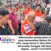 Bapak dan 2 (Dua) Anak Ditangkap dalam Rekonstruksi Pembunuhan di Deli Serdang