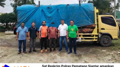 Warga Humbahas Diamankan Sat Reskrim Polres Pematangsiantar Karena Angkut Kayu Tanpa Dokumen