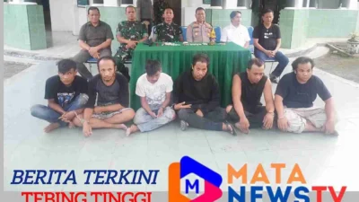 Personel TNI Kodim 0204/DS Tangkap 6 (Enam) Pelaku Penyalahgunaan Narkotika di Tebing Tinggi