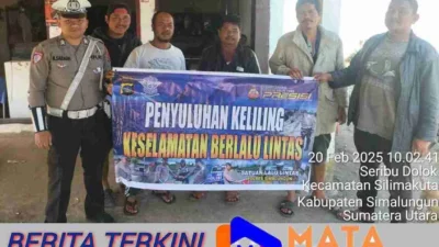 Satlantas Polres Simalungun Gelar Penyuluhan Keselamatan Lalu Lintas di Warung Kopi