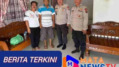 Polsek Tanah Jawa Tunjukkan Kepedulian, Kunjungi Anggota yang Sakit