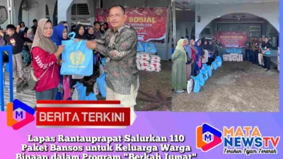 Lapas Rantauprapat Salurkan 110 Paket Bansos untuk Keluarga Warga Binaan dalam Program “Berkah Jumat”