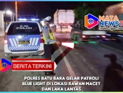 Polres Batu Bara Gelar Patroli Blue Light di Lokasi Rawan Macet dan Laka Lantas