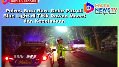 Polres Batu Bara Gelar Patroli Blue Light di Titik Rawan Macet dan Kecelakaan