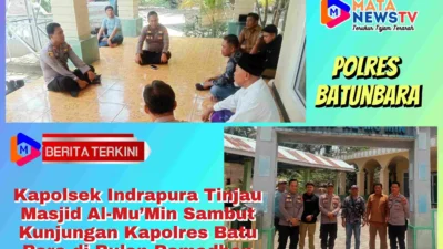 Kapolsek Indrapura Tinjau Masjid Al-Mu’Min Sambut Kunjungan Kapolres Batu Bara di Bulan Ramadhan