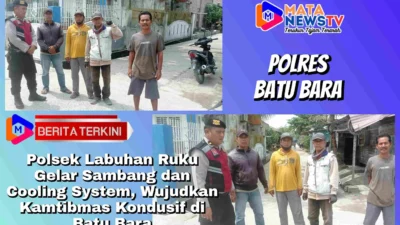Polsek Labuhan Ruku Gelar Sambang dan Cooling System, Wujudkan Kamtibmas Kondusif di Batu Bara