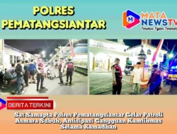 Sat Samapta Polres Pematangsiantar Gelar Patroli Asmara Subuh, Antisipasi Gangguan Kamtibmas Selama Ramadhan