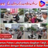 Satlantas Polres Labuhanbatu Bagikan Takjil, Eratkan Silaturahmi dengan Masyarakat di Bulan Ramadan
