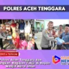 Polres Aceh Tenggara dan Bhayangkari Bagikan Takjil di Depan Masjid Nurul Iman