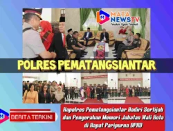 Kapolres Pematangsiantar Hadiri Sertijab dan Penyerahan Memori Jabatan Wali Kota di Rapat Paripurna DPRD