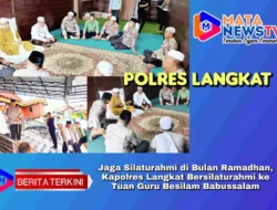 Jaga Silaturahmi di Bulan Ramadhan, Kapolres Langkat Bersilaturahmi ke Tuan Guru Besilam Babussalam
