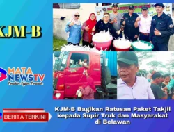KJM-B Bagikan Ratusan Paket Takjil kepada Supir Truk dan Masyarakat di Belawan