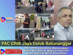 PAC GRIB Jaya Dolok Batunanggar Gelar Aksi Sosial, Bagikan Ratusan Paket Takjil di Bulan Ramadhan