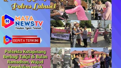 Polsekta Kotapinang Berbagi Takjil di Bulan Ramadhan, Wujud Kepedulian untuk Masyarakat