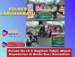 Polsek Na IX-X Bagikan Takjil, Wujud Kepedulian di Bulan Suci Ramadhan