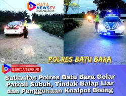 Satlantas Polres Batu Bara Gelar Patroli Subuh, Tindak Balap Liar dan Penggunaan Knalpot Bising