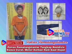 Polres Pematangsiantar Tangkap Residivis Kasus Curat, Motor Korban Raib Saat Hujan