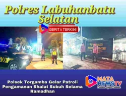 Polsek Torgamba Gelar Patroli Pengamanan Shalat Subuh Selama Ramadhan