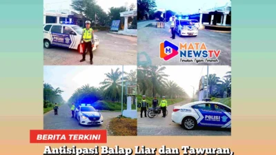 Antisipasi Balap Liar dan Tawuran, Sat Lantas Polres Batu Bara Gelar Patroli Subuh Selama Ramadhan