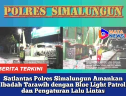 Satlantas Polres Simalungun Amankan Ibadah Tarawih dengan Blue Light Patrol dan Pengaturan Lalu Lintas