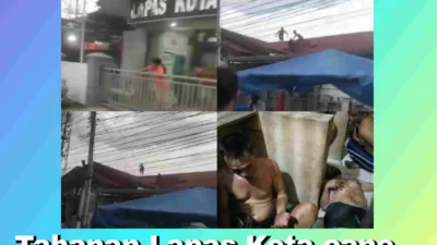 Puluhan Tahanan Lapas Kuta Cane Kabur: Pelarian Dramatis Lewat Atap dan Pintu Depan