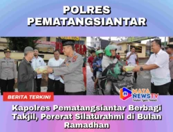 Kapolres Pematangsiantar Berbagi Takjil, Pererat Silaturahmi di Bulan Ramadhan