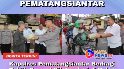 Kapolres Pematangsiantar Berbagi Takjil, Pererat Silaturahmi di Bulan Ramadhan