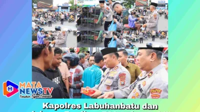 Kapolres Labuhanbatu dan Jajaran Bagikan 700 Paket Takjil Gratis di Bulan Suci Ramadhan