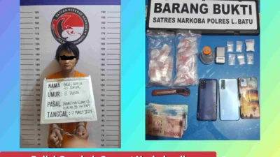 Polisi Gerebek Sarang Narkoba di Labuhanbatu, Tiga Pelaku Ditangkap dan 13,51 Gram Sabu Disita
