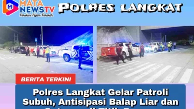 Polres Langkat Gelar Patroli Subuh, Antisipasi Balap Liar dan Petasan di Titik Rawan