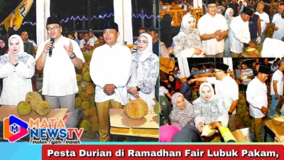 Pesta Durian di Ramadhan Fair Lubuk Pakam, Ratusan Warga Antusias Bertemu Bupati dan Wakil Bupati Deli Serdang