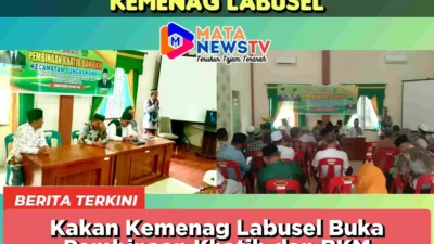 Kakan Kemenag Labusel Buka Pembinaan Khatib dan BKM se-Kecamatan Sungai Kanan