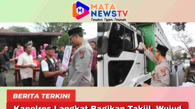 Kapolres Langkat Bagikan Takjil, Wujud Kepedulian di Bulan Suci Ramadhan