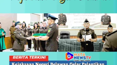 Kejaksaan Negeri Belawan Gelar Pelantikan dan Serah Terima Jabatan Kasi Perdata dan Tata Usaha Negara