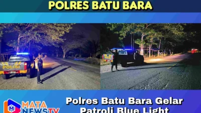 Polres Batu Bara Gelar Patroli Blue Light Antisipasi 3C di Jalinsum
