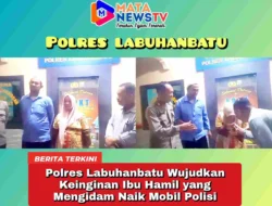 Polres Labuhanbatu Wujudkan Keinginan Ibu Hamil yang Mengidam Naik Mobil Polisi