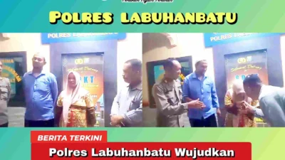 Polres Labuhanbatu Wujudkan Keinginan Ibu Hamil yang Mengidam Naik Mobil Polisi