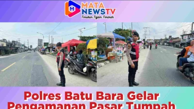 Polres Batu Bara Gelar Pengamanan Pasar Tumpah Selama Bulan Ramadan