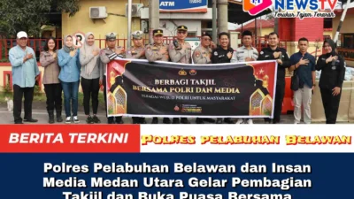 Polres Pelabuhan Belawan dan Insan Media Medan Utara Gelar Pembagian Takjil dan Buka Puasa Bersama