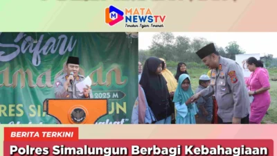 Polres Simalungun Berbagi Kebahagiaan dengan Yatim dan Dhuafa dalam Safari Ramadhan 2025