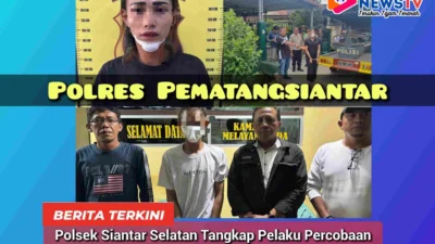 Polsek Siantar Selatan Tangkap Pelaku Percobaan Pencurian yang Bersembunyi di Gorong-Gorong