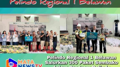 Pelindo Regional 1 Belawan Salurkan 300 Paket Sembako dalam Program Pelindo Berbagi Ramadhan 2025