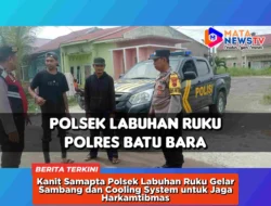 Kanit Samapta Polsek Labuhan Ruku Gelar Sambang dan Cooling System untuk Jaga Harkamtibmas
