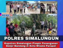 Kapolres Simalungun Pimpin Penanganan Banjir Bandang di Kota Wisata Parapat