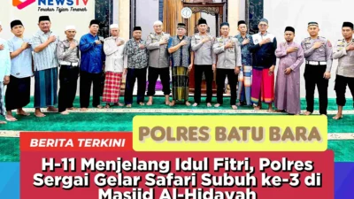H-11 Menjelang Idul Fitri, Polres Sergai Gelar Safari Subuh ke-3 di Masjid Al-Hidayah