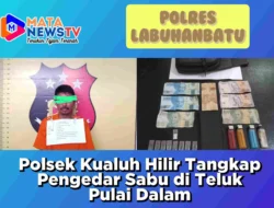 Polsek Kualuh Hilir Tangkap Pengedar Sabu di Teluk Pulai Dalam