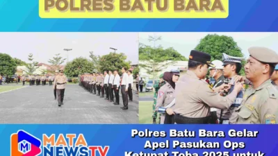 Polres Batu Bara Gelar Apel Pasukan Ops Ketupat Toba 2025 untuk Amankan Lebaran