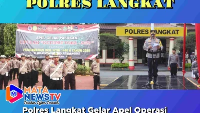 Polres Langkat Gelar Apel Operasi Ketupat Toba 2025, Pastikan Mudik Lebaran Aman dan Lancar