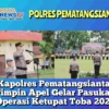 Kapolres Pematangsiantar Pimpin Apel Gelar Pasukan Operasi Ketupat Toba 2025